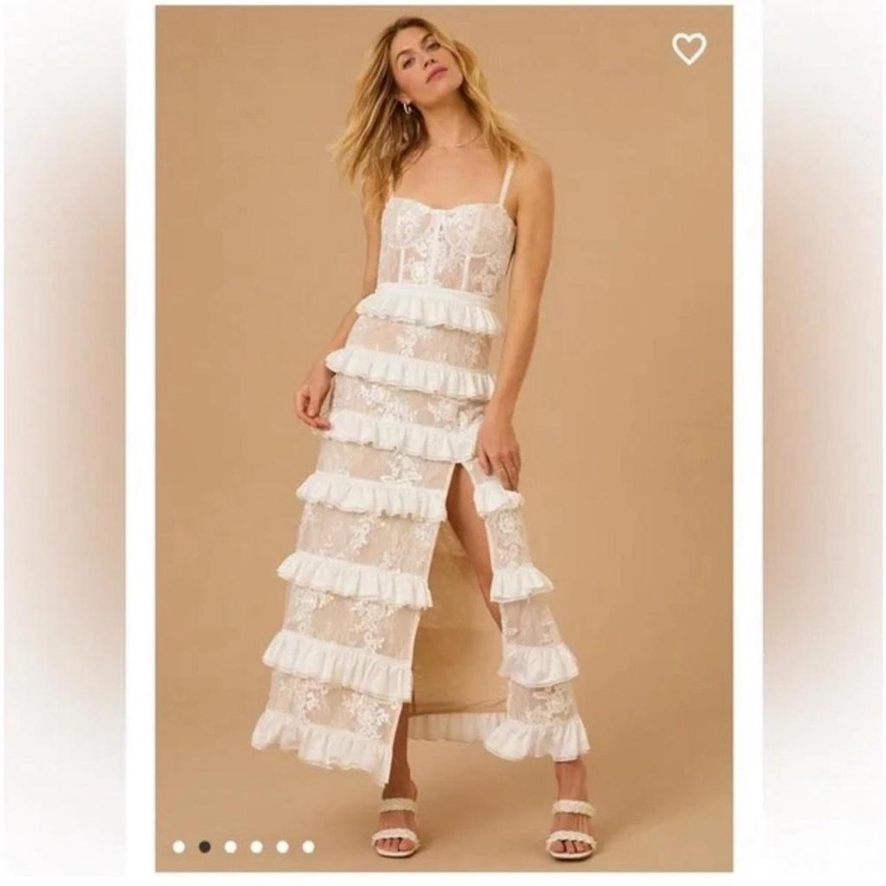 Altar’d state tiered white maxi